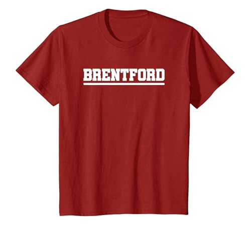 Brentford Through and Through - Brentford Fan's T-Shirt, Youth, Cranberry Red, Small
