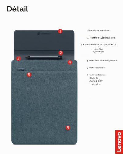 Housse d'ordinateur portable LENOVO 14.5 Couleur de marée Synthétique Mixte - vue 6