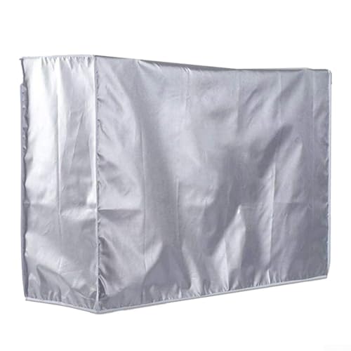 CNANRNANC Funda protectora para aire acondicionado al aire libre, 96 x 40 x 70 cm, poliéster resistente a la intemperie para protección contra el sol, la lluvia, el polvo, fácil ajuste para unidades