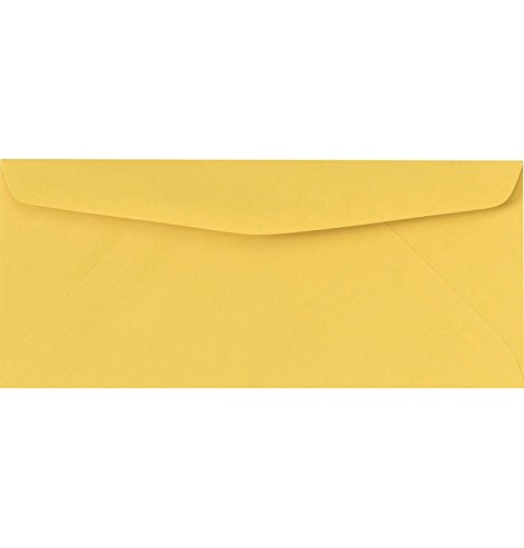 LUXPaper #9 Business Envelopes | Commercial Flap | 3 7/8" x 8 7/8" | Goldenrod | 60lb. Text | 50 Qty