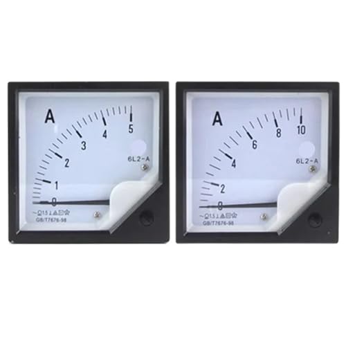 Ampèremètre de courant AC 6L2-A 1A avec jauge à aiguille pour panneau mécanique 80x80 mm