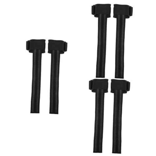 Bracelet de sport et sangles de levage musculation Abaodam en nylon noir, 3 paires