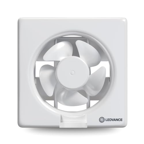 Image of LEDVANCE Exhaust Fan | Suitable for Kitchen, Bathroom & Offices | Silent Operation | Low Power Consumption | Automatic Shutter Louvers | High-Efficiency Motor | 2 Year Warranty (150 mm)