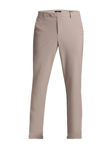 Image of Jack & Jones Men Solid Slim Fit Mid Rise Stretchable Pants
