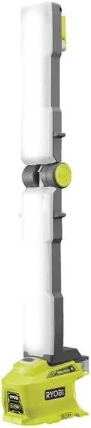 Ryobi P727 work light in a vertical position