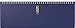 Produktbild rido/idé 703130230 Wochen-/Tischkalender 2020 Modell ac-Wochenquerterminer (2 Seiten = 1 Woche, 30,7 x 10,5 cm, Blattgröße 30,7 x 10,5 cm, Hartfolien-Einband) blau