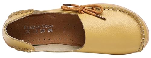 Image of Women's Leather Slipper Loafers Flat Shoes Slip-Ons