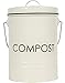 The Relaxed Gardener Kitchen Compost Bin (0.8 Gallon) - Rust Proof and Leak Proof Countertop Compost Bucket with Lid, No Smells Organic Waste Bin for Rustic Country and Farmhouse Style Kitchens
