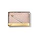 Michael Kors Jet Set Double Zip Wristlet, Gold-Tone Hardware/Metallic MK Signature/Ballet