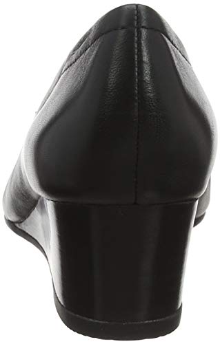 Hush Puppies Women's Morkie Hp Charm Pump, Black Leather, 11.0 W Us #TOP2