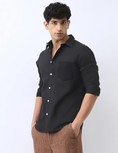 Image of Urbano Fashion Men's Cotton Full Sleeve Regular Fit Casual Solid Shirt