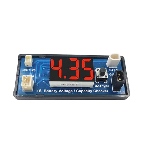 ZBIianxer Baterías monitoreadas baterías digitales tensiones de prueba de capacidad interruptor de temperatura medidor pantalla LCD panel de pilas