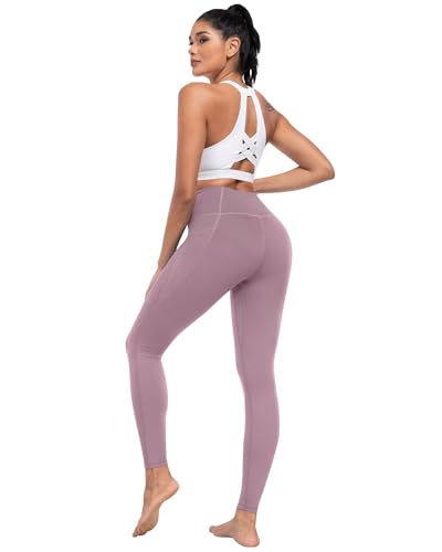 Image of ATHVOTAR Leggings with Pockets for Women, 7 Packs High Waisted Workout Tummy Control Yoga Pants