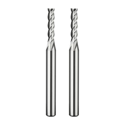 5x68mm,HSS Long Length 4 Flute End Mill, Long Reach Neck Cutter for Deep Slot Milling, Aluminum, Plastic, Single Piece, for CNC & Manual Mill DRINYOUNG (4-Flute, 5mm Extended(2pcs))