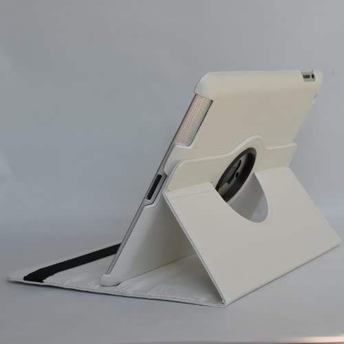 Leather Rotate 360° Stand Case For Apple iPad mini 1,2,3 Generation (WHITE) - Image 3