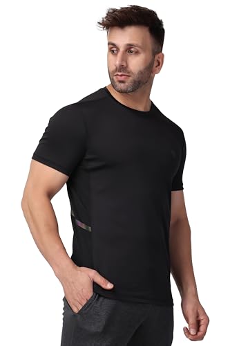 Image of Men's Athletic Crew Neck T-Shirt - Moisture-Wicking Gym & Casual Workout Shirt