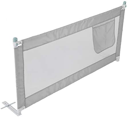 Shoze 180CM Bed Guard Bed Rail Bed Safety Guards Folding Child Toddler Bed Rail Safety Protection for Toddler Baby and Children Gray