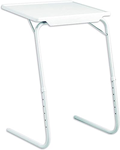 Mesa Plegable Auxiliar, Mesa portatil con sujeción para Tablet, Vaso y boligrafo. Mesa