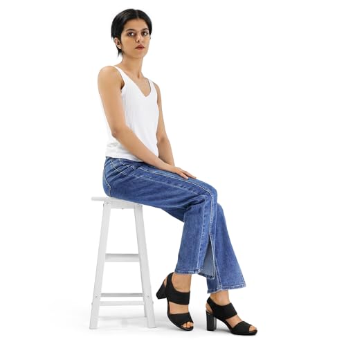 mysoft Women's Chunky Block High Heels Elastic Knit Open Toe Slingback Heeled Sandals2