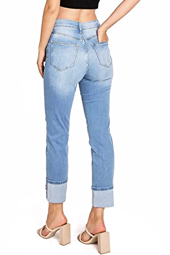 Celebrity Pink Women's Juniors High Rise Slim Fit Straight Leg Jeans4