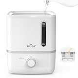 Bear Humidifiers for Bedroom, 3L Cool Mist Humidifiers and Oil Diffuser, Quiet Rapid humidifiers for Home Whole House, with Adjustable Mist Output and Auto Shut-off, White