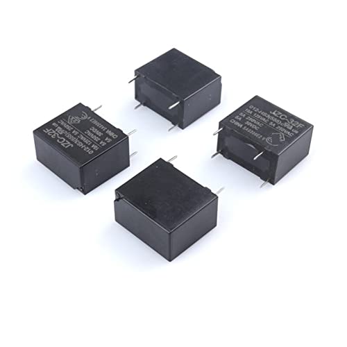 Relé HF32F-012-HS3 12V 5A para automatización residencial y placas electrónicas SPST de 4 pines