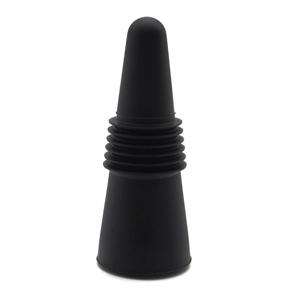 CTRLZS Wine Stoppers Beverage Bottle Stoppers Condiment Bottle Stopper for Wine Bottles Black