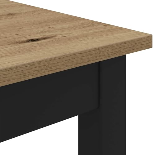 Table mange-debout rectangulaire bois et métal stable pour optimiser les petits salons - 8