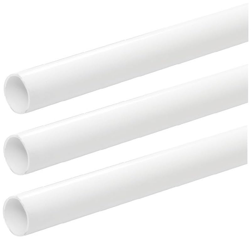 Electrical Conduit System, 25mm White PVC, Boxes, Bends, Tees and Accessories (25MM Inspection Elbow) (M4X12 Brass Box LID Screws 100PACK) (25MM Conduit White 3X1M)