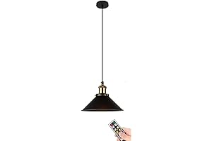 1 Pack Battery Operated Pendant Light: Wireless Hanging Lamp for Indoor Farmhouse Decor