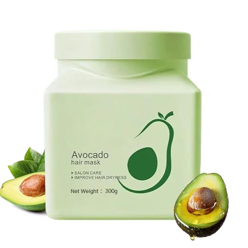Haarkur Maske, 300ml Intensive Pflege Haarmaske, Avocado Reparatur Nährpflege Haarmaske, Für Trockene Kaputte Haar