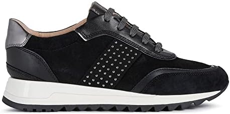 Geox Women's D TABELYA A Sneakers, Black Gun, 9 | Image 2