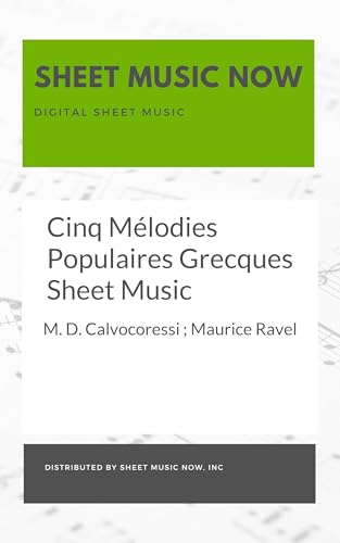 Cinq Mélodies Populaires Grecques Sheet Music