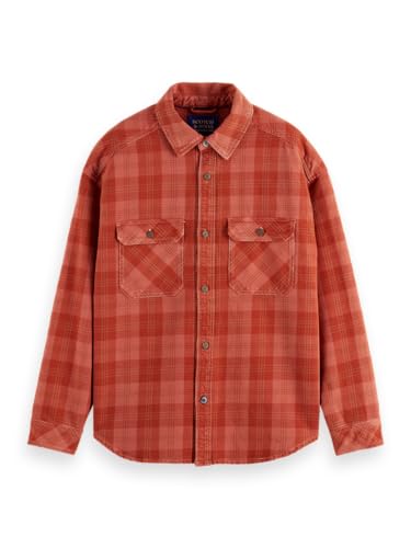 Surchemise homme Scotch & Soda veste denim lavé à carreaux