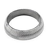 ID 65mm Car Exhaust Manifold Gasket, Graphite Exhaust Flange Muffler Gaskets Replacement, Automotive Exhaust Ring Donut Gaskets Seal Mufflers to Prevent Leaking Between Exhaust-Manifold & Exhaust-Pipe