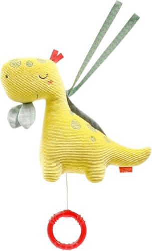 Fehn boîte à musique dino - Doudou et Aide à l'endormissement: boîte à musique à remonter, mélodie douce et apaisante Berceuse de Mozart - pour Bébés et Tout-Petits dès 0 mois