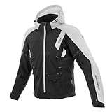 [KOMINE] 2025モデル JK-637 エニグマG2ソフトシェルジャケットソリアーノⅡ バイク用 秋冬向け 防風・保温 CE規格レベル2 3Dパターン JK-637 Light Grey Black L