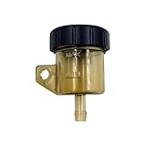 Montage moto Réservoir liquide de frein avant Réservoir d'embrayage à poussée Coupelle de liquide d'huile Coupelle d'huile fendue Pompe supérieure(Coffee)