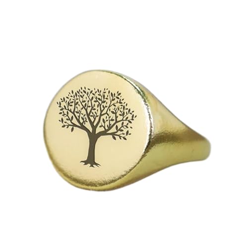 Bague Arbre de Vie ronde en argent, le cadeau idéal au style vintage