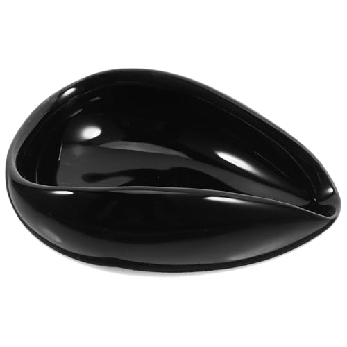 TOBBOMEY コーヒー豆ディスプレイトレー 耐久性セラミック製 小皿兼用計量皿 豆シャベル機能付き 多用途コーヒービーンズホルダー