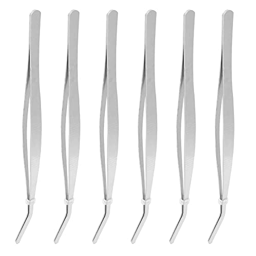10PCS Stainless Steel Tweezer Curved Nippers Tools DIY Gardening Tools