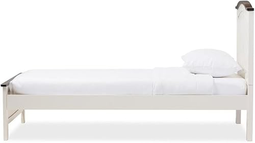 Miniatura 3 de Baxton Studio Harry - Cama con plataforma individual en leche de mantequilla