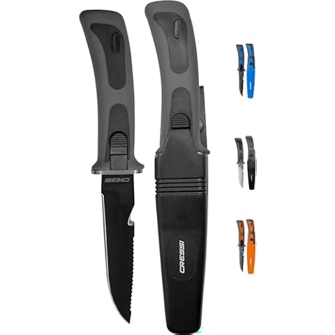 Cressi Vigo Knife with Black Blade Cover