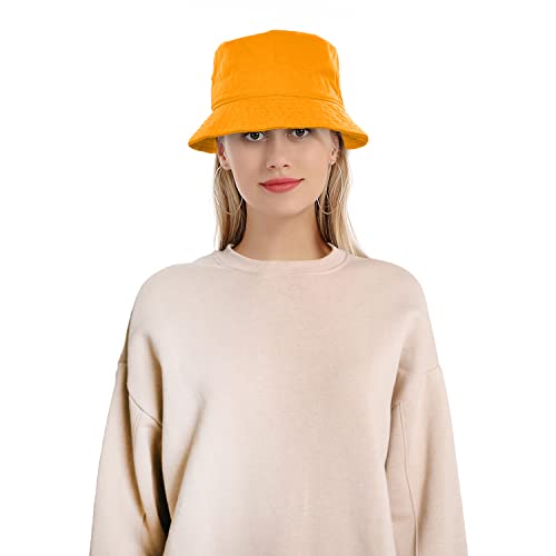 Image of Falari Men Women Unisex Cotton Bucket Hat 100% Cotton Packable for Travel Fishing Hunting Summer Camp
