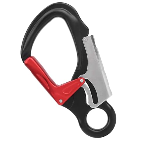 GUOOL ダブルロックスナップフックカラビナクリップ耐久性のある 35kN 強度高強度アルミニウム合金スプリングスナップフックロッククライミング用