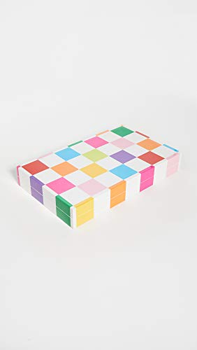 Jonathan Adler Men\'s Checkerboard Backgammon Set - Rainbow, Multi, One Size