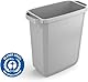 Durable Abfalleimer Durabin Eco 60 Liter, Blauer Engel zertifiziert, mit Tragegriffen, grau, 1800503050