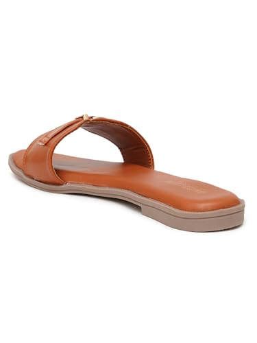 Image of Women's Oasis Flat Sandal Lightweight & Flexible Comfortable Design Anti-Skid Sole Versatile Style For Girls /Ladies