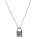 1928 Jewelry Antiqued Old Fashioned Padlock Pendant Necklace For Women 28