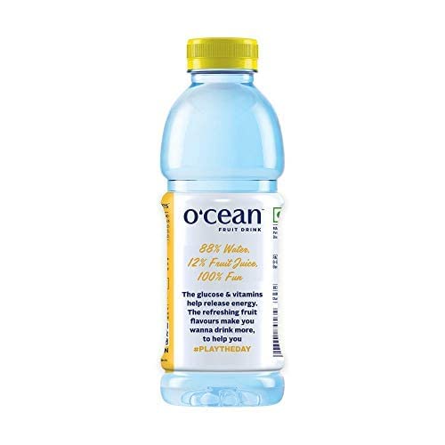 Image of O'CEAN Fruit Water Mango & Passion flavor enriched with vitamins, electrolyte & glucose| 500ml | Pack of 6